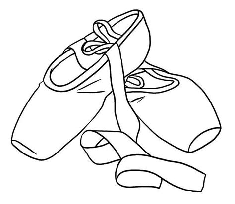 ballet shoes colouring pages coloring page dance coloring pages