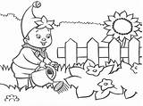 Coloring Watering Pages Plants Garden Boy Patio Flowers Color Online Getcolorings Printable sketch template