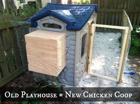 chicken coop ideas turn  kids playhouse   chicken