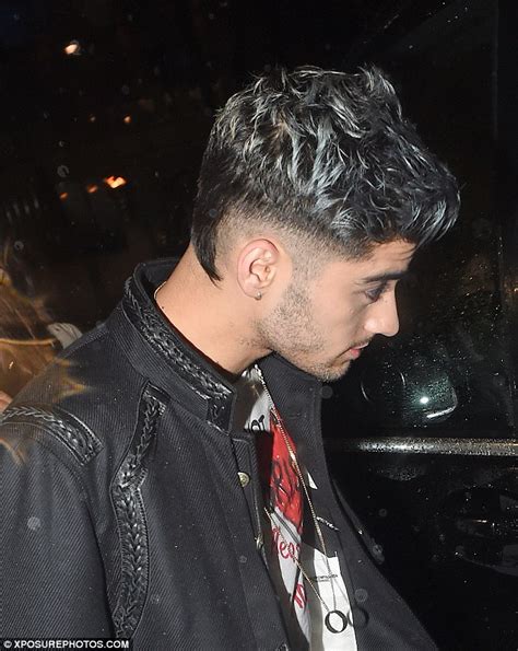 zayn malik leaves dinner date with blonde perrie edwards lookalike