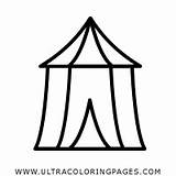 Tent Circus Coloring Pages Getcolorings sketch template