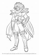 Knight Vanguard Draw Cardfight Silence Gallatin Drawing Step Anime Tutorials Tutorial Manga sketch template