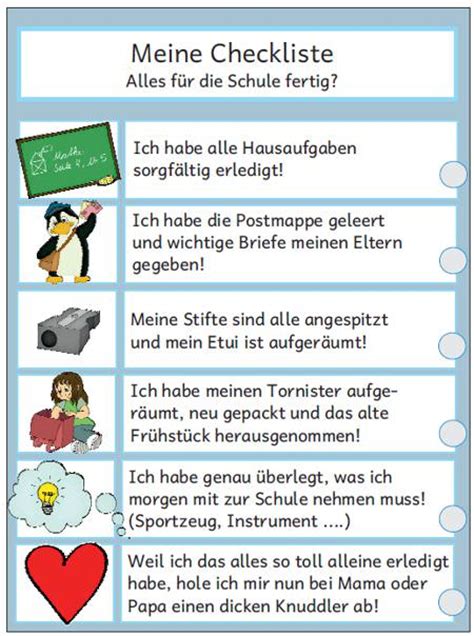 checkliste schule zaubereinmaleins designblog