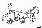 Chariot Roman Coloring Pages Drawing Horses Drawn Ancient Kids Greek Sketch Rome Two Horse Template Colouring Printable sketch template