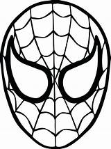 Spiderman Mask Coloring Printable Getcolorings Template Pages Print Elf sketch template