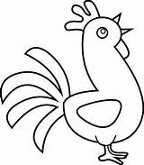 Rooster Clip Clipart Cute Cliparts Line Phoenix Chicken Outline Cartoon Drawing Roosters Library Coloring Drawings Clipartix Sweetclipart Panda Use Projects sketch template