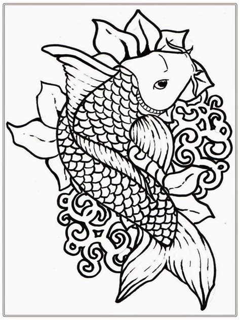 view printable fish coloring pages background colorist