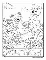 Activities Puzzles Solving Woo sketch template