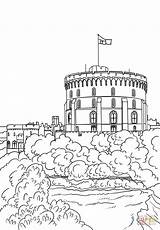 Windsor Castelli Castello Facili Disegno sketch template