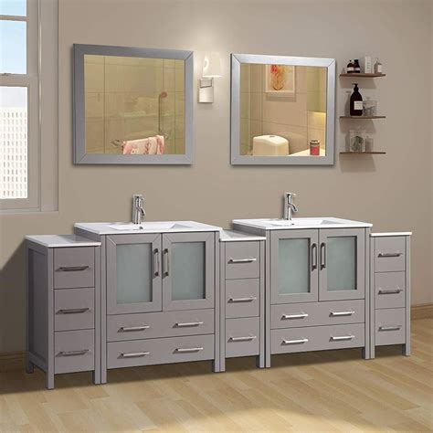 vanity art  double sink bathroom vanity combo set modern bathroom storage solid wood