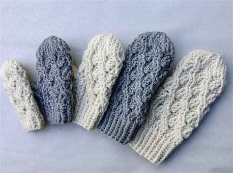 crochet pattern crochet mitten pattern  cadence mittens etsy