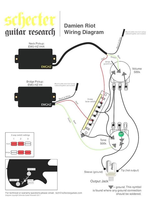 diagram diagramtemplate diagramsample   switch wiring guitar wire