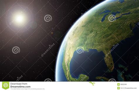 planet earth united states of america from space stock