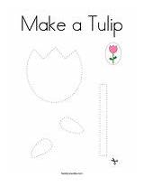 Tulip Coloring Make Sort Size sketch template