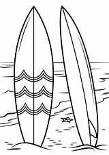 Surfboard Coloring Beach Pages Drawing Surfboards Surf Surfing Easy Board Printable Clipart Hawaiian Drawings Template Getdrawings Sketch Clip Templates 1500px sketch template