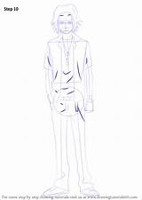 Draw Hayato Gokudera Step Hitman Reborn Drawing Pant Shown Lines Shirt Over sketch template