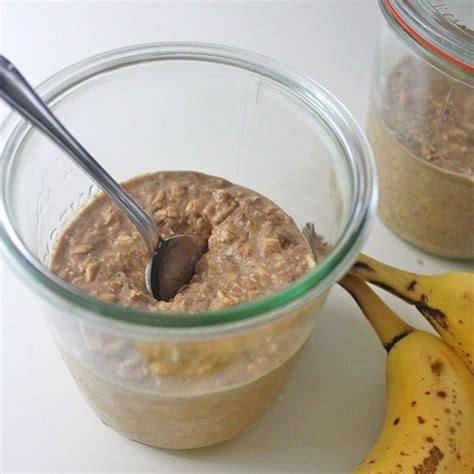 peanut butter  banana overnight oats   ingredients recipe