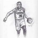 Durant Kevin Coloring Russell Westbrook Sketch Drawings Pages Deviantart Sheets Template sketch template