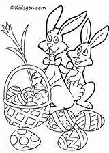 Easter Coloring Pages Egg Printable Hunt Color Eggs Kids Hunting Bunny Pic Getcolorings Print Kidsgen Events sketch template