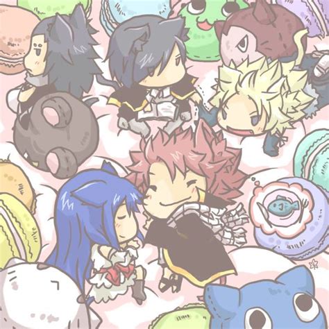 Fairytail Chibi Dragon Slayers And The Exeed Cats Are