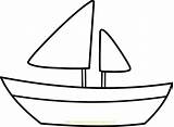 Kapal Mewarnai Bateau Sailboat Simple Tk Paud Clipartbest Macam Aneka Temukan Sd sketch template