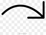 Flecha Derecha Curve Curvada Izquierda Girando sketch template