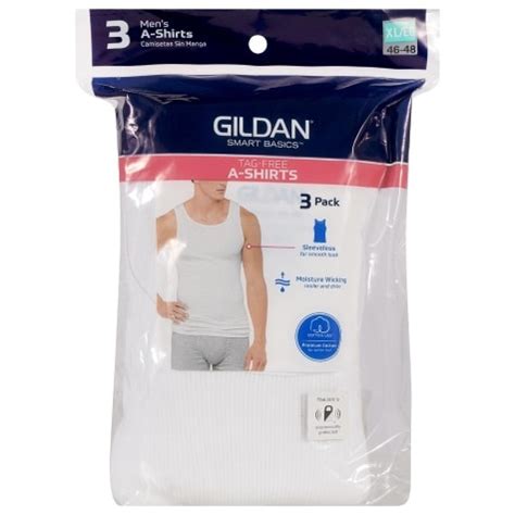 gildan smart basics mens xl white  shirts  ct