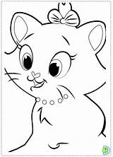 Cat Coloring Marie Dinokids Pages Close Popular Library Clipart Comments Cartoon sketch template