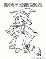 Halloween Coloring Pages Happy Witch Printable Witches Colouring Scarlet Print Sorceress Color Winnie Trainee Ausmalen Zum Hexe Lovely Hellokids Broom sketch template
