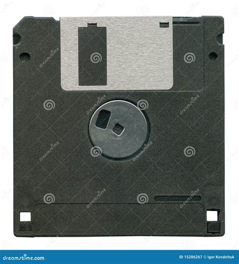 black diskette isolated stock image image  compact