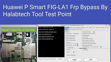huawei p smart fig la frp bypass  halabtech tool test point youtube