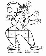 Color Numbers Juggling Clown Balls Actividades Coloring Number Learn Para Desde Honkingdonkey Guardado Following Colorear Carnaval sketch template
