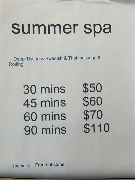 summer spa massage     main st st charles illinois