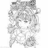 Deadly Sins Diane Meliodas Xcolorings Zeldris Taizai Nanatsu 1200px 249k sketch template
