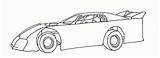 Dirt Coloring Pages Modified Track Clipart Stock Street Late Model Car Race Template Kidz Divyajanani Korner Midsouthracing sketch template