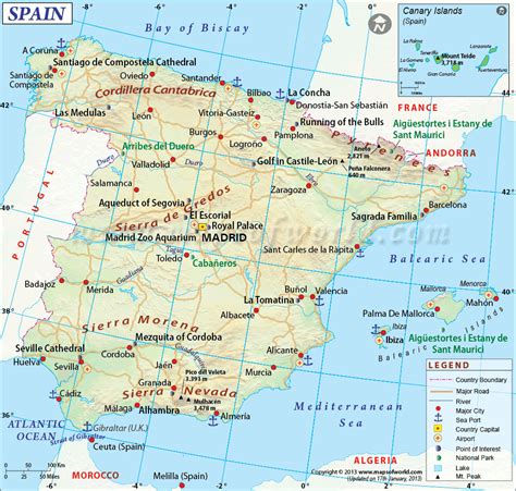 spain map maps  spain  general reference navigation  environmental mgmt