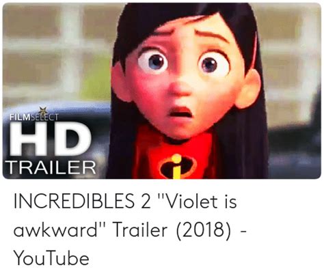 Incredibles 2 Violet Water Nose Meme