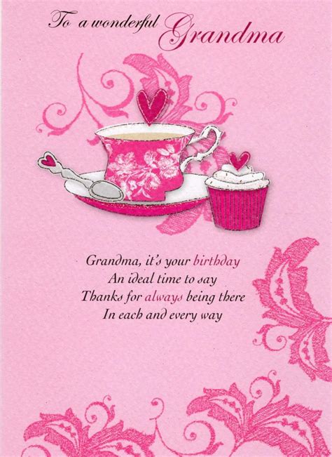 wonderful grandma birthday greeting card cards love kates