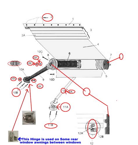 ae  awning parts diagram