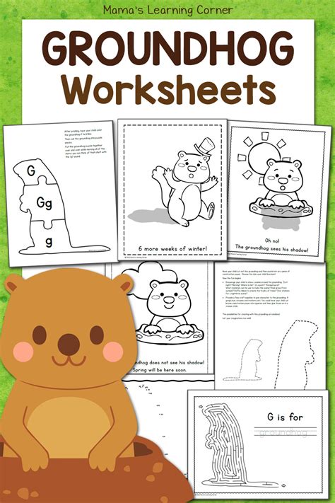printable groundhog day worksheets