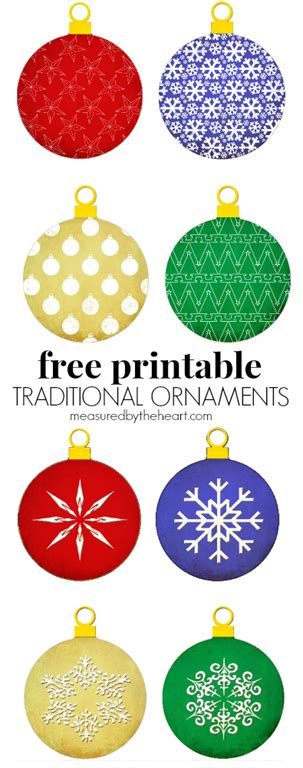 printable christmas ornaments  create