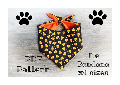 patterntutorial dog bandana  sizes instant   video