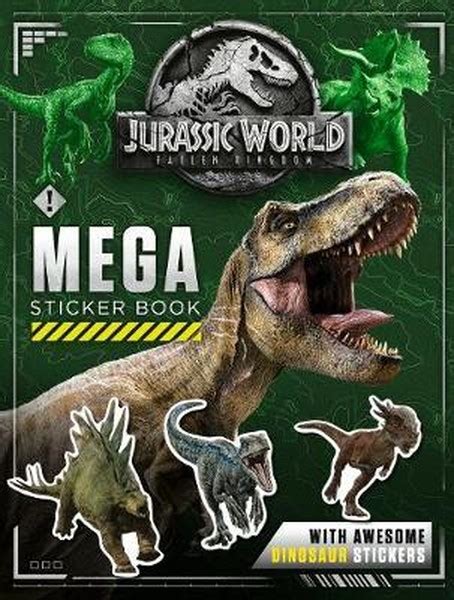 Jurassic World Fallen Kingdom Mega Sticker Book Dandr Kültür Sanat