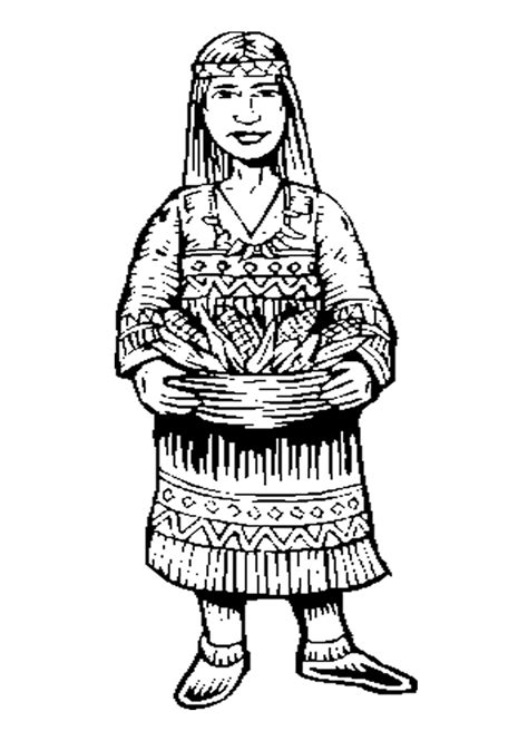 native american coloring pages