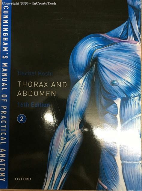 cunninghams manual  practical anatomy volume  thorax  abdomen