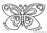 Coloring Butterfly Pages Cute Printable Getcolorings Small Color sketch template