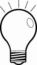Bulb Light Coloring Template Pages Printable Print Designlooter 66kb Clipartmag sketch template