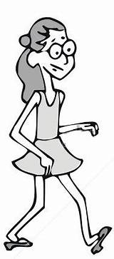 Thin Clipart Girl Clipground sketch template