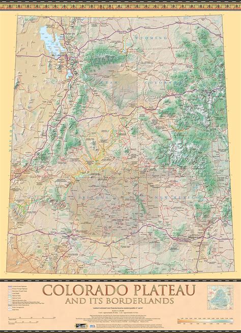 colorado plateau map guide  public lands   colorado