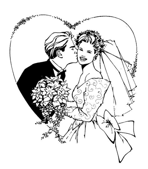 wedding coloring pages